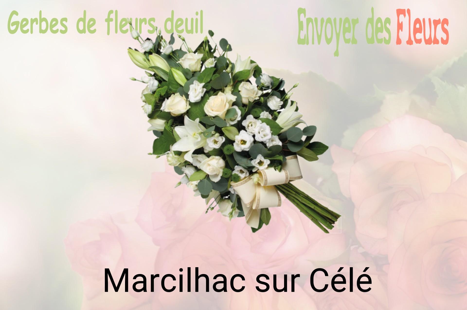 Gerbe de fleurs de deuil livrée à Marcilhac-sur-Célé